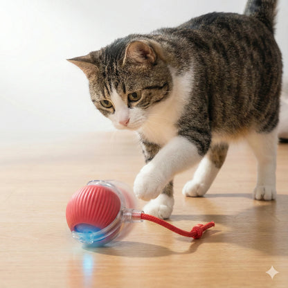 PawRoller™ – The Ultimate Auto-Moving Chase Ball for Cats & Dogs