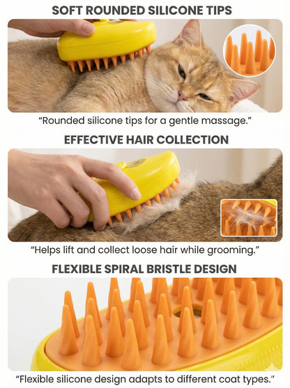 PetSpa™ Brush – Grooming Brush | Spa-Like Grooming |Pets Message